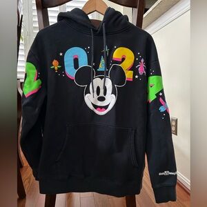 Official Walt Disney World Parks 2024 Celebration Neon/Black Hoodie Unisex Large